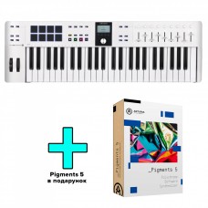 MIDI клавіатура Arturia KeyLab Essential 49 mk3 white + Arturia Pigments 3.5
