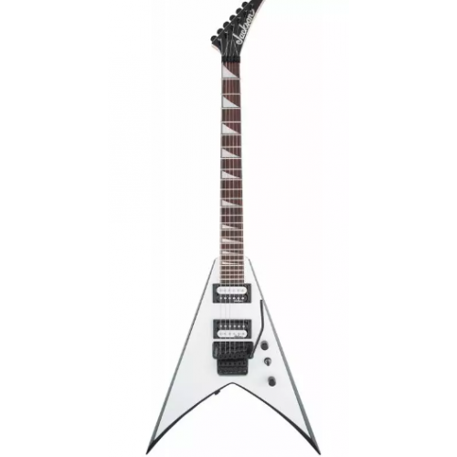 Електрогітара JACKSON JS32 AH KING V WHITE WITH BLACK BEVELS