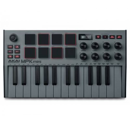 MIDI клавиатура AKAI MPK Mini MK3 Grey