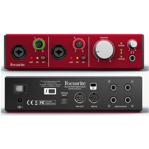 Аудиоинтерфейс FOCUSRITE Clarett+ 2Pre